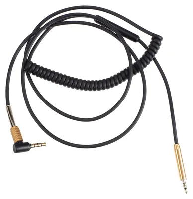 Produktbild von Kopfhörerkabel – Audiokabel für Kopfhörer – Für Musikwiedergabe – Mit Mikrofon – 120 cm – Schwarz