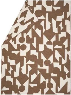 Produktbild von David Fussenegger Wohndecke Luca 'abstrakt' 140 x 200 cm  Braun