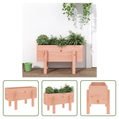 Image de The Living Store Bac à plantes 62x30x38 cm Bois massif Douglas