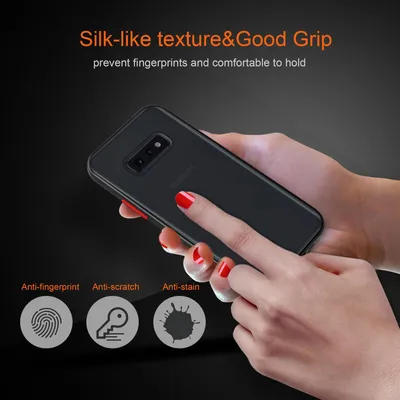 Produktbild von Cadorabo Hülle für Samsung Galaxy S10e Schutz Hülle in Transparent Handyhülle Hybrid Schutzhülle Etui TPU Silikon