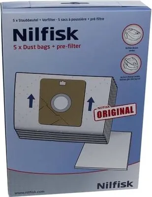 Produktbild von Nilfisk 30050002, Staubbeutel, Synthetisch, 4 Stück(e), 4 Stück(e), 1 Stück(e)