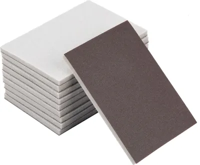 Obrázok produktu pre 10 ks štvorcových brúsnych papierov na penovej podložke, zrnitosť 120/180/240, jemný leštiaci brúsny papier (240#)