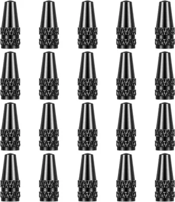 Productafbeelding van 20 stuks Presta ventieldoppen voor fietsen - Aluminium stofdoppen - Corrosiebestendig