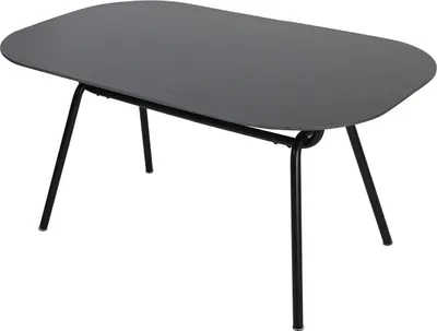 Produktbild von Möbilia Esstisch 150 x 90 cm | Platte Sinterstein 11 mm | Gestell Metall | B 150 x T 90 x H 75 cm | grau-schwarz | 28020011 | Serie TISCH
