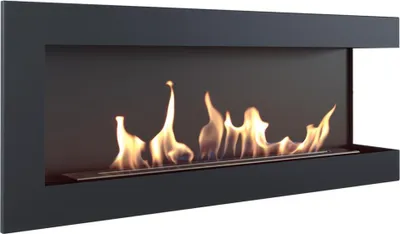 Produktbild von Wandkamin Bioethanol DELTA 1200 rechts Deko Steine Set