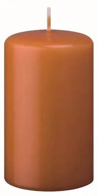 Zdjęcie produktu dla Świeczki stożkowe z płaską główką, kolor brązowy Cotto, 60 x Ø 60 mm, 16 sztuk