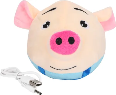 Produktbild von Elektronischer Hunde-Springball, USB-ladbar, waschbares Interaktiv-Spielzeug, blaue Kleidung