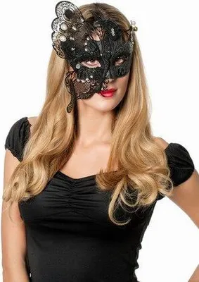 Produktbild von Gothic Halloween Maske Metall Größe: ohne Attribut