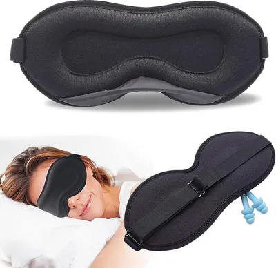 Produktbild von Famanu Schlafmaske 3D - 100% lichtundurchlässig, verstellbar und atmungsaktiv