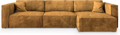 Produktbild von Masseno Ecksofa TOLMO P mit Schlaffunktion L-Form, Sofa mit Bettkasten, Wohnzimmersofa, Couch, Soffa, Bettsofa, Couchgarnitur- Gelb, POSO 01