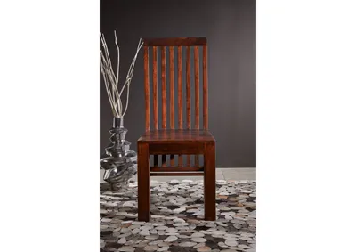 Produktbild von MASSIVMOEBEL24 Stuhl Akazie 46x46x109 nougat lackiert OXFORD #26