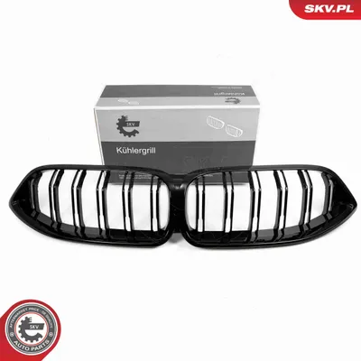 Produktbild von ESEN SKV 66SKV228 Kühlergrill Frontgrill für BMW 8 Gran Coupe (G16, F93) Glänzend Schwarz