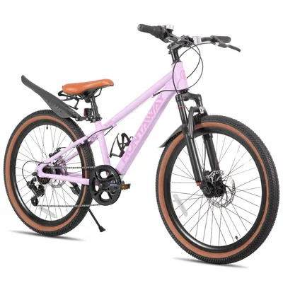 Produktbild von Joystar 24 Zoll Kinder-MTB ab 8 J. Aluminium 7-Gang Federgabel Doppelscheibenbremsen Geländereifen