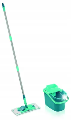 Produktbild von Leifheit Power Clean Flachwischmopp-Set mit Eimer Bodenreinigung