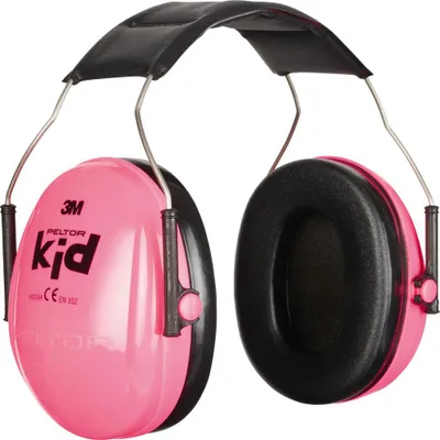 Image de casque antibruit 3M Peltor Kid pour enfants, rose