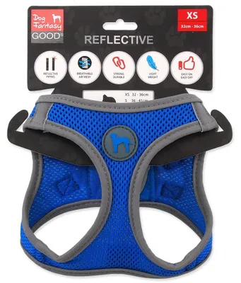 Image de Harnais Dog Fantasy Puppy XS bleu 32-36 cm