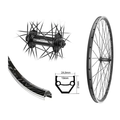 Produktbild von Vorderrad 28" Hohlkammer 622 Shimano Deore HB-T610 V-BRAKE Laufrad schwarz geöst