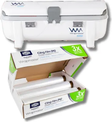 Produktbild von SET Effizienter Wrapmaster-Spender 3000 und Frischhaltefolie 3000 aus Polyethylen