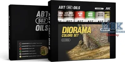 Zdjęcie produktu dla Dział 502 AKABT307, zestaw farb olejnych "Diorama Colors"
