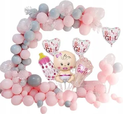 Zdjęcie produktu dla Girlanda Balonowa Różowa Balony Łuk Dekoracje Baby Shower Girl Dziewczynka