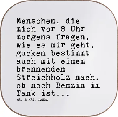 Produktbild von Mr. & Mrs. Panda Untersetzer Glas Menschen, die mich vor... - Weiß - Geschenk, Spruch Sprüche Weisheiten Zitate Lustig Weisheit Worte, Holzuntersetzer, Tassenuntersetzer