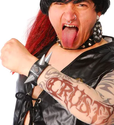 Image de Bracelet à pointes pour les punks et les rockers des années 80