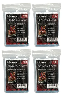 Image de 400 pochettes Ultra Pro Standard Sleeves 4x 100er Packs Regular Soft Card