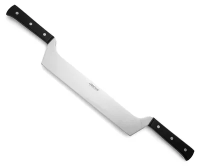 Productafbeelding van Kaasschaar Arcos Universal 792400, gemaakt van roestvrij staal, mango van polyoxymethylen en een 29 cm metalen plaat, verpakt in een doos