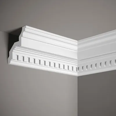 Produktbild von Mardom Deckenleiste MDA046 Profoam 120 x 107 x 2000 mm Weiß Stuckleiste Ornament