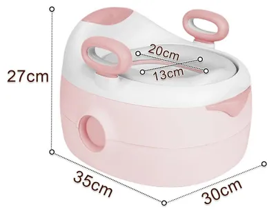 Produktbild von Baby Töpfchen - Töpfchen Trainingssitz - Gepolsterter Sitz - Für Kinder 1–6 Jahre - Für Zuhause und Reisen - Rosa