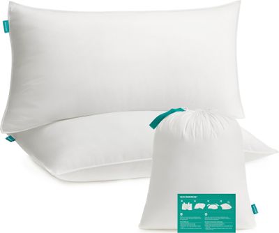 SONGMICS Kopfkissen 40 x 80 cm, 2er Set, Füllung 800 g, maschinenwaschbar bei 60°