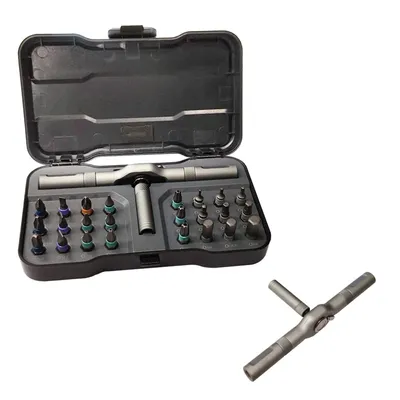 Image de Jeu de tournevis à cliquet magnétiques 24 en 1, jeu de cliquets pour tournevis - MAGNESCREW