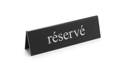 Produktbild von HENDI Tischschild            réservé 130x35x40 mm schwarz - weiß