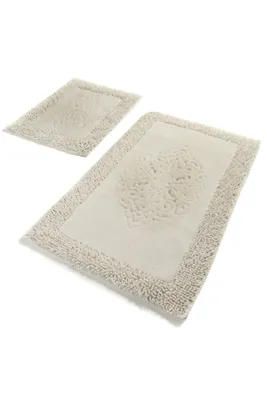 Obrázek produktu pro Mijolnir, Piante - Ecru, Koupelnová předložka, vícebarevná, bavlna, 60 x 100 cm