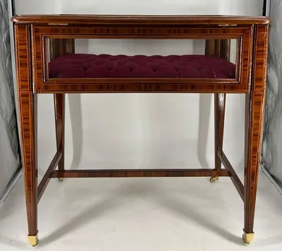 Immagine prodotto di Casa Padrino Vetrina barocca con coperchio incernierato marrone / rosso bordeaux - Mobili barocchi - Merce 1B