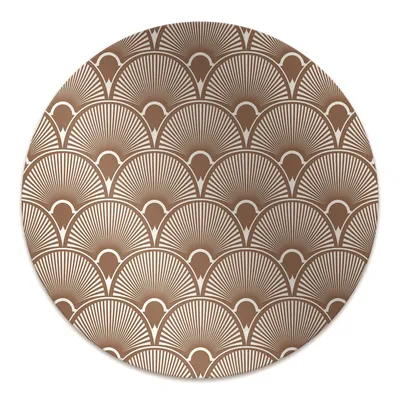 Produktbild von Rundmatte - Stuhlunterlage Bürostuhlunterlage - Rund Ø 100 cm - Bodenmatte - Fußmatte - Art Deco-Stil