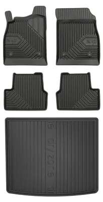 Productafbeelding van Rubberen automatten + kofferbakmat voor Chevrolet Cruze I 2008-2016 (hatchback) – 5-delig, zwart, op maat – Wielganizator