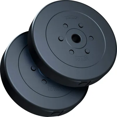 Obrázek produktu pro ScSPORTS Sada závaží 2x10 kg, plastové, průměr 30 mm
