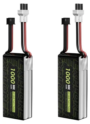 Produktbild von Akku FLYWOO Explorer, 1000 mAh, 2S HV, 80C, LiPo, XT30UP (2 Stück)