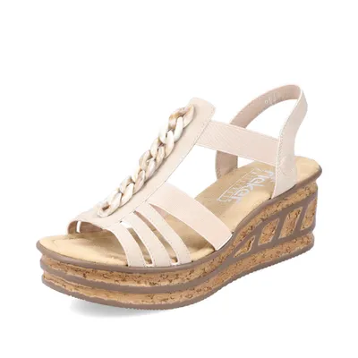 Produktbild von Rieker Damen Keilsandalette beige