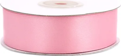 Produktbild von Doppelseitiges Satinband 25mm x 20m Rolle Rosa