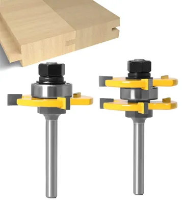 Productafbeelding van Solidchoice - T-groef Frees 6 mm voor Houtbewerking