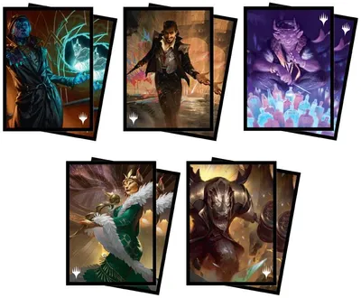Produktbild von 100 Ultra Pro MtG Magic Sleeves - Streets of New Capenna Commander (66x91mm)