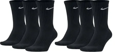 Produktbild von NIKE 6 X Socken 2 X 3er Pack SX4508 SX7664 BB, Farbe:901 Black/Schwarz