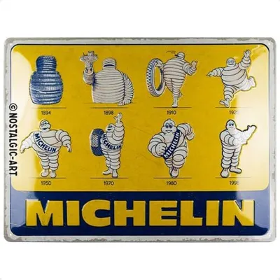 Obrázok produktu pre Nostalgic-Art - Plechový tanier 30 x 40 cm - Michelin - Logo Evolution