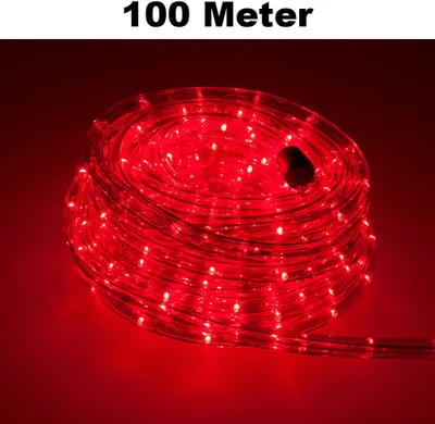 Produktbild von Trade-Shop LED Lichtschlauch Komplett Set mit Zubehör Lichterkette Beleuchtung RGB 100 Meter F3 LED für Drinnen/Draußen Weihnachten Beleuchtung Dekoration Lichterschlauch