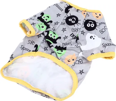 Obrázek produktu pro Pet Halloween tričko prodyšné měkké módní Pet oblečení pro kočky malé psy M velikost