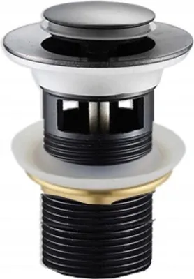 Immagine prodotto di Mexen tappo clic-clac piccolo rotondo con troppopieno, nero - 79925-70