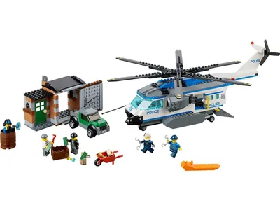 Produktbild von LEGO City Verfolgung mit dem Polizei-Hubschrauber 60046