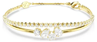 Produktbild von Swarovski Damen Armband mit weißen Kristallen, kunstvollen Schliffen und fließendem Design